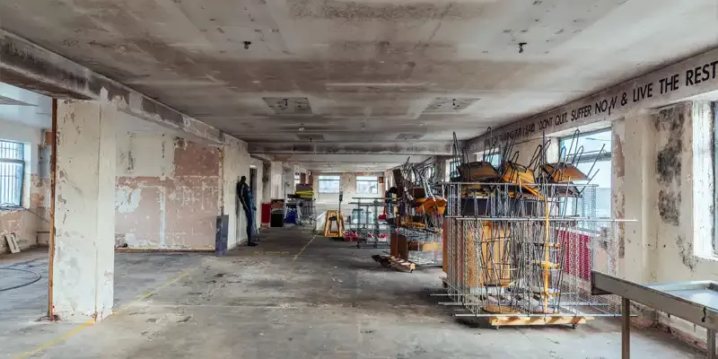bare shell office space